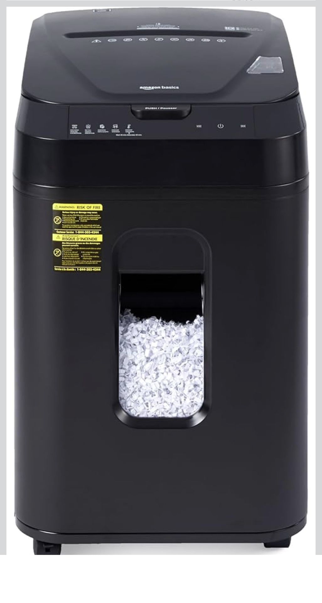 Shredder 150 Sheet Autofeed Micro Cut Paper Credit Card for Security, Black