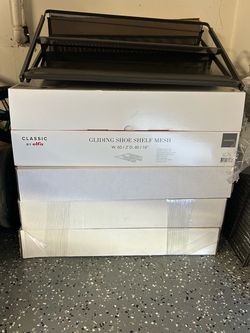ELFA Shoe Shelf Mesh (From Container Store) - Unopened - 5 for Sale
