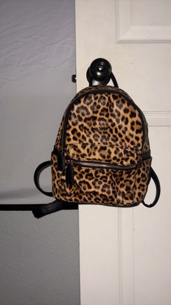 Mini Leopard Print Backpack