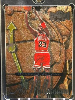 🔥 Michael Jordan 1(contact info removed) Metal Universe All Millennium #5 AM Rare MJ