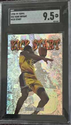 1998  Kobe Bryant Kick Start low print run, insert graded Gem mint 9.5.