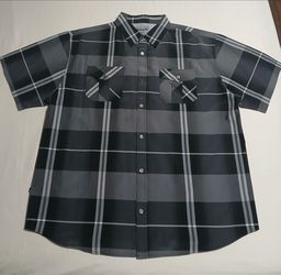Men's ablanche black, gray and white shirt 3xl used like new