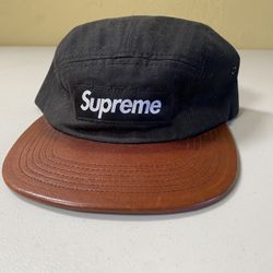 Supreme - Herringbone Leather 5 Panel Camp Caps 2012