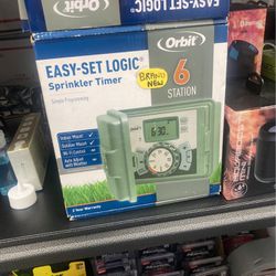 Orbit 6 Station Ray Set Logic Sprinkler Timer.