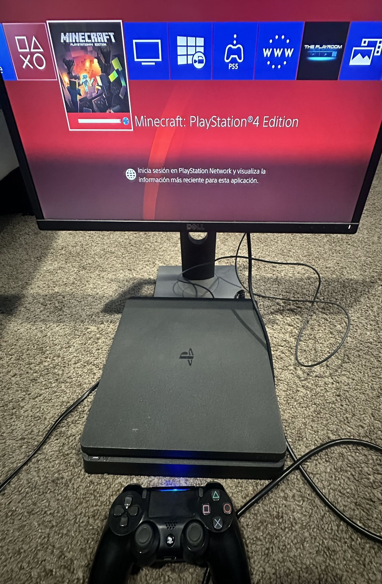 PlayStation4 SLIM 1TB + Monitor Dell
