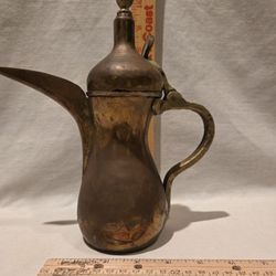 Brass Middle Eastern "Moorish Dallah Arabic" Coffee Pot