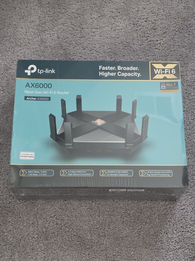(Brand New) - TP-LINK Archer AX6000 Next-Gen Wi-Fi 6 Router (Unopened/ Brand New)