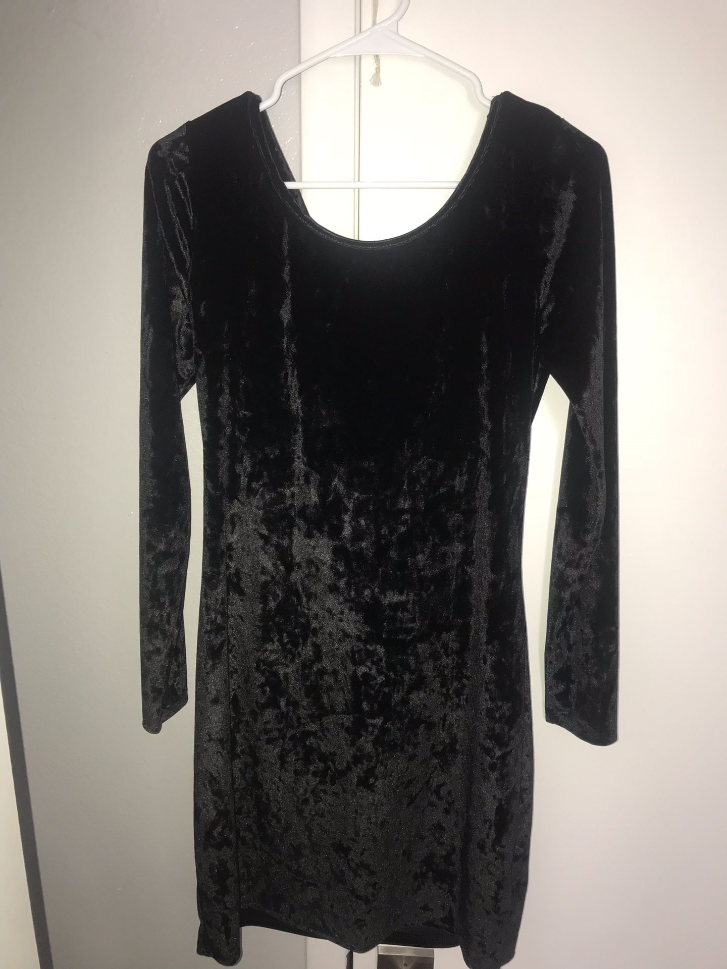 Velvet Black Dress