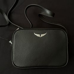 BRAND NEW BOXY WINGS GRAINED LEATHER SIDE BAG