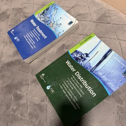 Waster Treatment + Water Distribution Books 