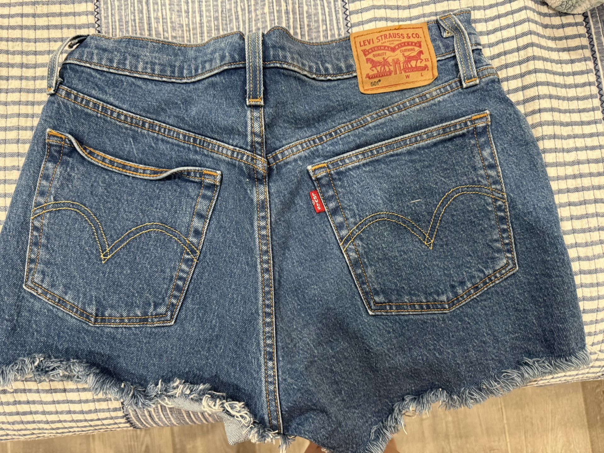 2 Pairs Of Levi’s 501 High Rise Shorts