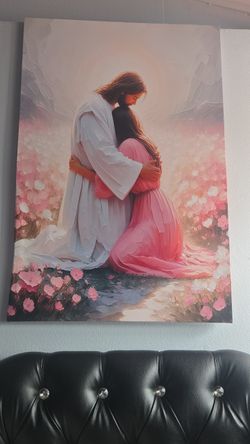 Read Description! Jesus Hugging Women Canvas