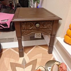 Real WOOD End Table 