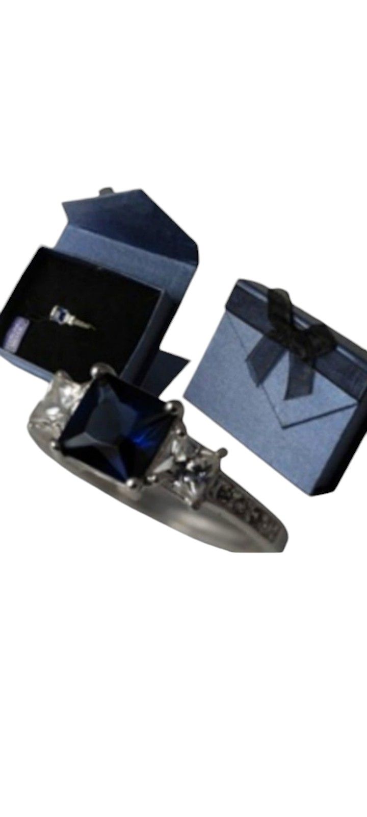 New 925 Sterling Silver Stamped Blue Sapphire Genuine Cubic Zirconia Ring.
Sizes 6,7,8,9,10 Available
Please message size