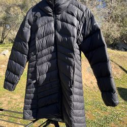Women’s Long Down Jacket Omni-Heat With lined hood