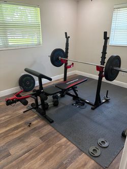 Weight bench & rack