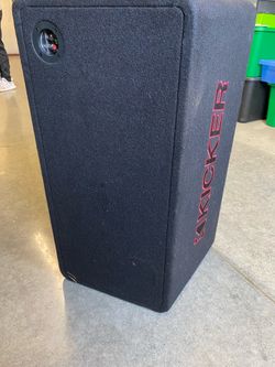 Kicker speaker box, amp, Sony head unit.