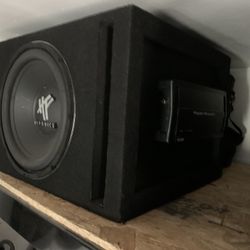 12” Sub Woofer Speaker With Box & Amplifier