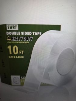SWRT Double Sided Tape 10Ft., .75 X .08 Inch . For Utility Uses,