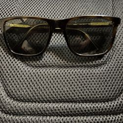 Guess GU6977 52N Havana Square Sunglasses with Brown Lenses