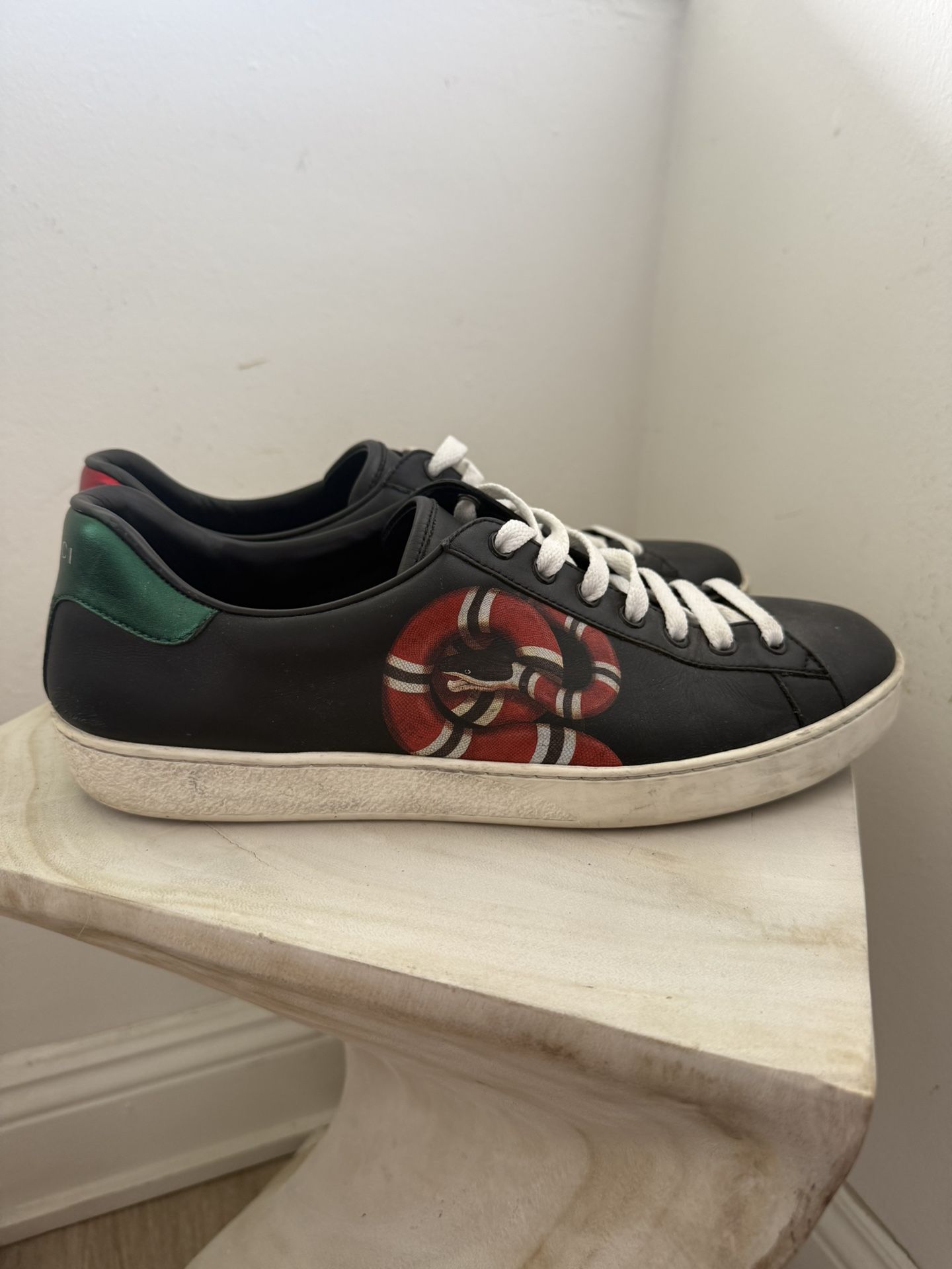 Gucci Ace Kingsnake Sneakers Mens 10.5