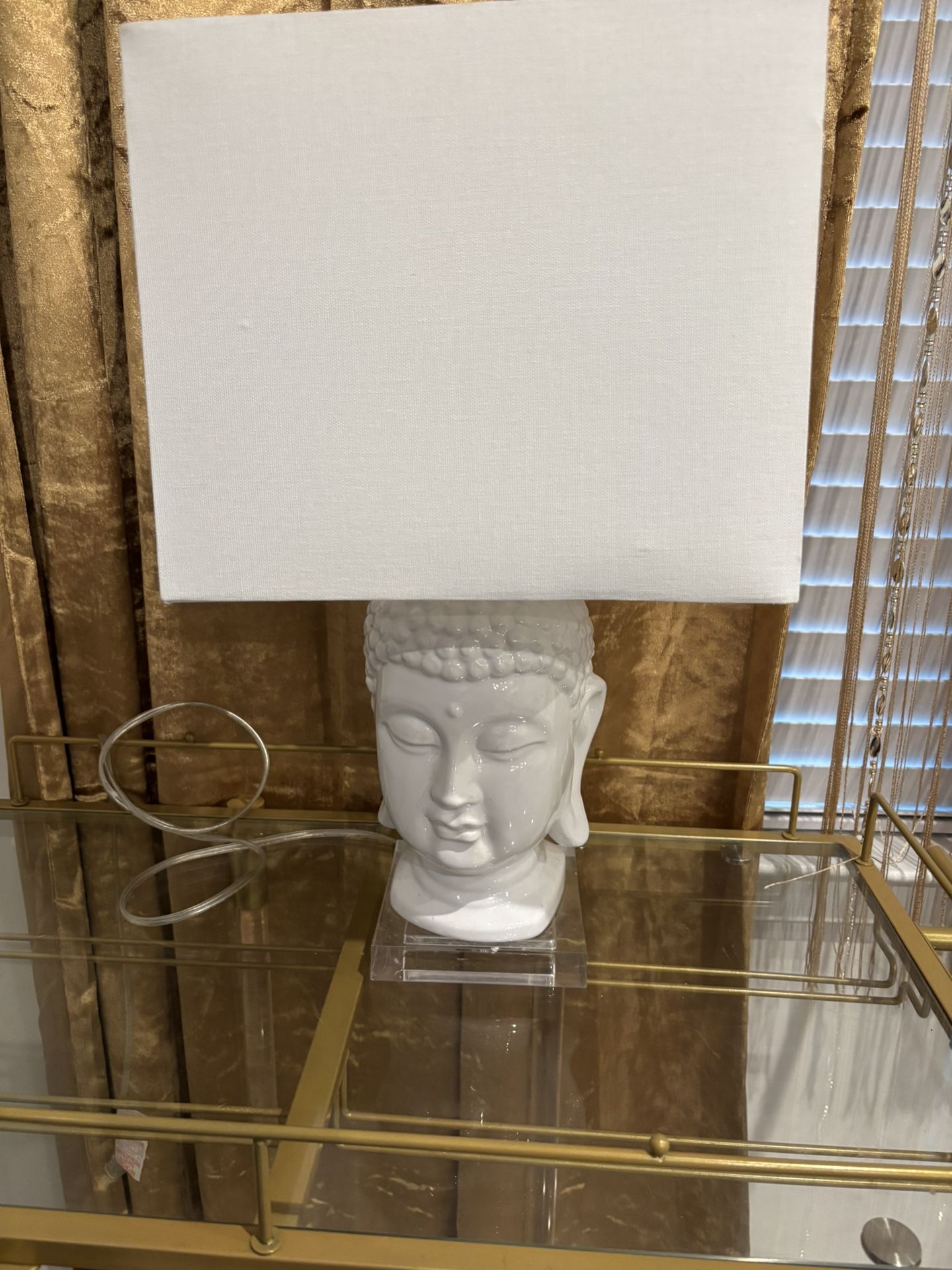 Buddha Lamp Heavy Of Great Quality Tiny Chip On The Base