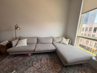 Gray Sectional Article Couch