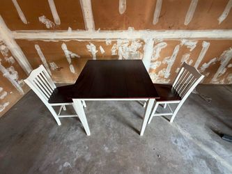 New!!! DHP Shiloh 3-Piece Counter Height Dining Set, Rustic Mahogany/White