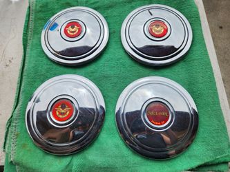 Original McLean Wire wheel center caps all 4