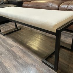 Bench Metal And Fabric