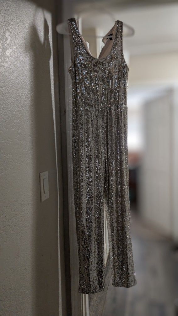 Express Sparkle Jumpsuit Size Small