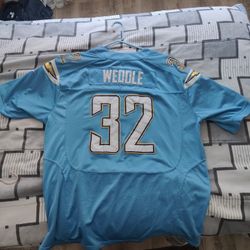 LA Chargers #1  Safety Number 32 Eric Weddle 