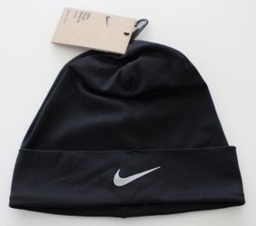 Nike Dri-FIT Peak Running Beanie - Black Reflective Swoosh