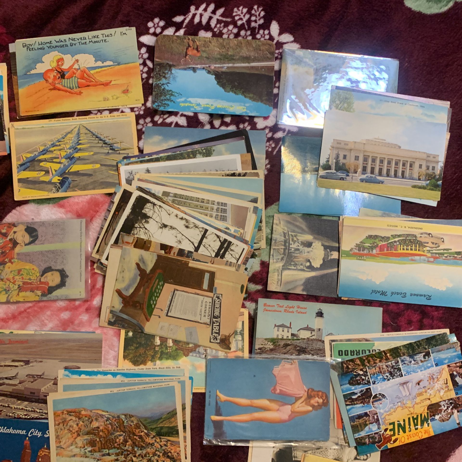 Vintage Postcards From 1940s To 1960s 150 Postcards 