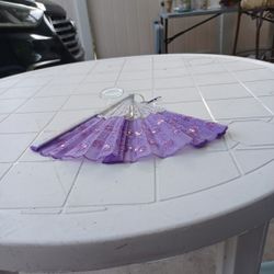 DELURA Folding Fan Dot Vintage Style Dance Fan Elegent Female Fan Home Decoration For Kids
