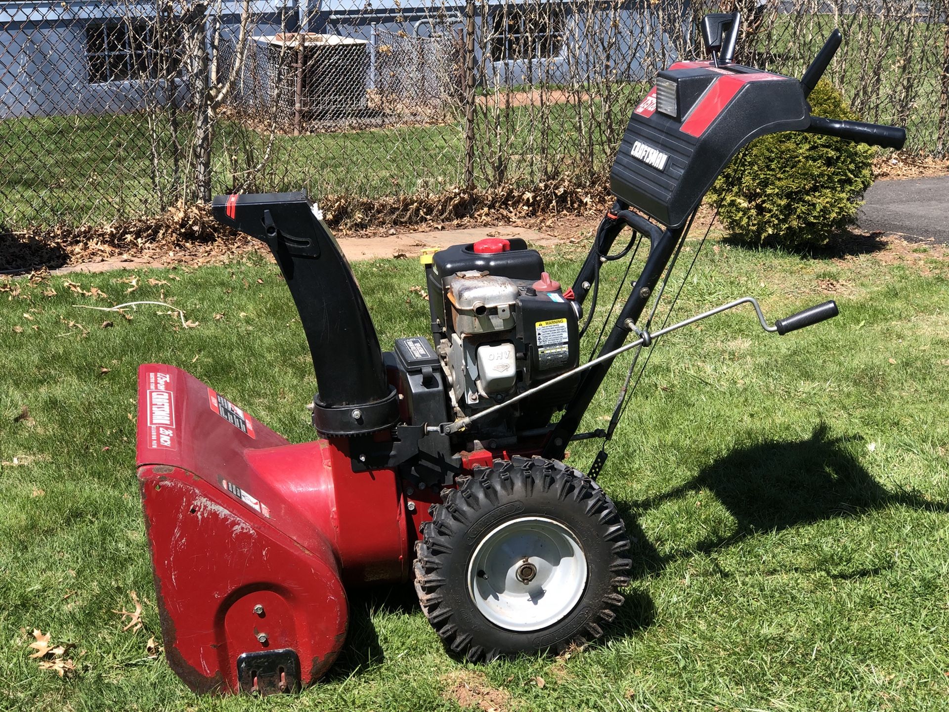 Craftsman snowblower 7.75HP 26” electric start