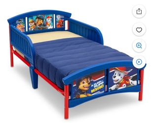 Delta Children Nick Jr. PAW Patrol Plastic Bed for Toddler, Blue
