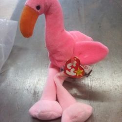 Rare Pinky The Flamingo Beanie Baby