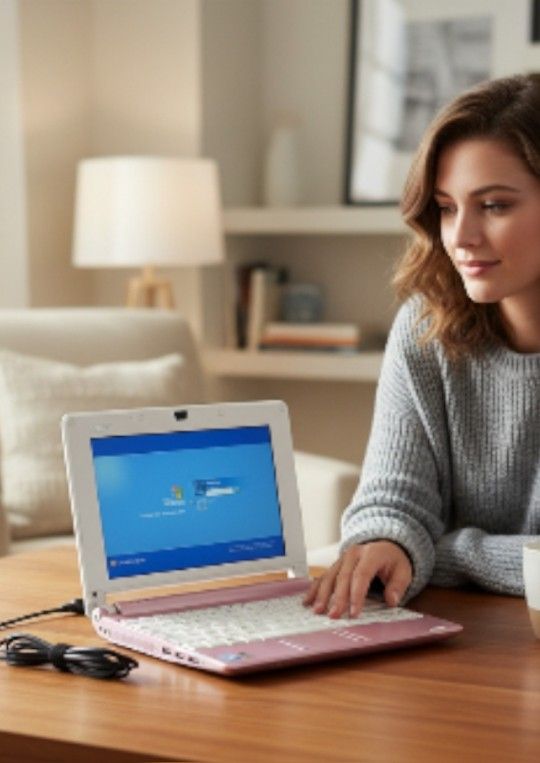 Acer Aspire One ZG5 PINK Netbook/Screen Password Locked/WORKS With Charger/AS-IS/Windows XP Home Installed/SOLD AS-IS/BATTERY DOES NOT HOLD CHARGE. Ex