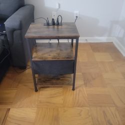 Bedside Table With Electrical And USB Ports