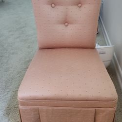 Vintage Pink Upholstered Chair