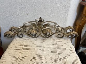 Gold Scrollwork Fleur-de-Lis Multi-Votive Candle Holder