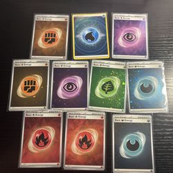 10 Holo Energy Pokemon Cards 