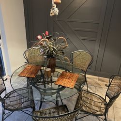 Unique Bamboo Dining Set