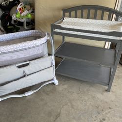 Changing Table And Adjustable Bassinet.. 40$ Each