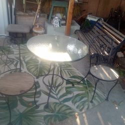 4 Piece Wrought Iron  Patio furniture 