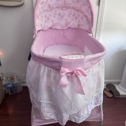 Pink Baby Bassinet