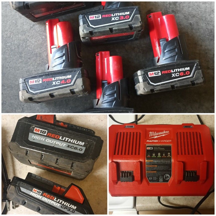 Milwaukee Batteries And Charger