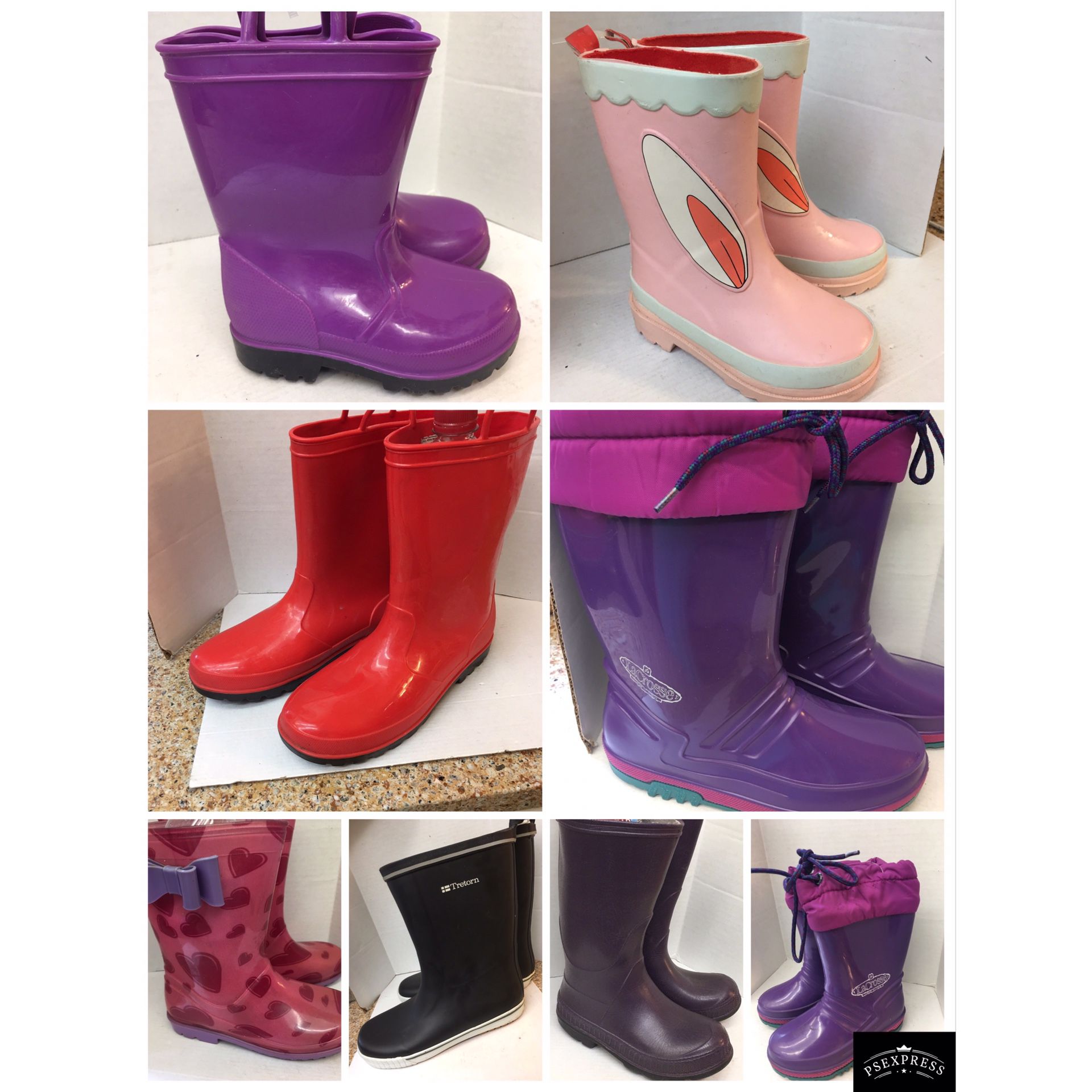 Girl and boy toddler rain boots