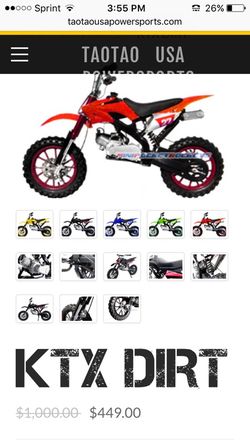 Brand New KTX Radical mini dirt bike 40cc Gas for Sale in Holmdel